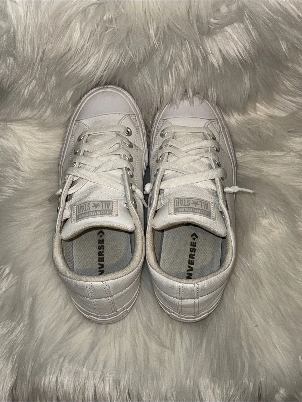 Converse White Low-Top All Star Canvas Sneakers